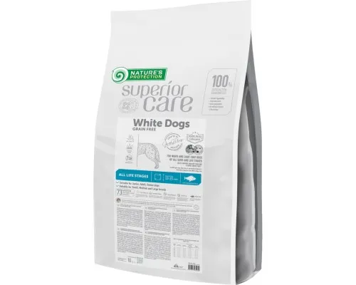 Сухий корм для собак Natures Protection Superior Care White Dogs Grain Free White Fish All Sizes and Life Stages 10 кг (NPSC47593)