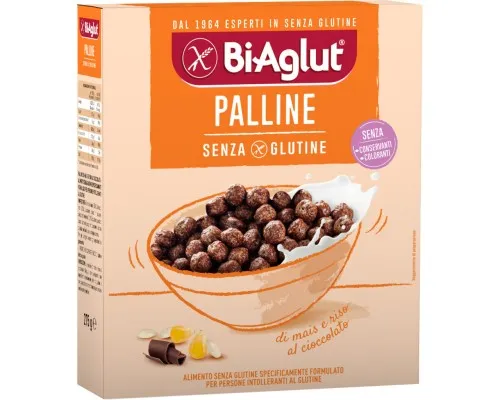 Сухий сніданок BiAglut Кульки у шоколаді Palline без глютену 275 г (1136528)
