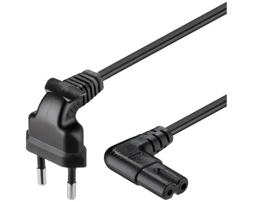 Кабель живлення C7 1.2m 0.5mm PC-184/2 CEE7/16-C7 2 pin Voltronic (PC-184/2 CEE7/16-C7 CU12)