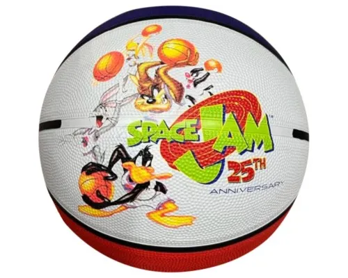 М'яч баскетбольний Spalding Space Jam 25TH Anniversasy Tune Squad білий, червоний Уні 7 84687Z (689344416618)