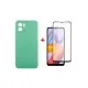 Чохол до мобільного телефона Dengos Xiaomi Redmi A2 Case + Glass (Mint) (DG-KM-82)