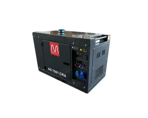 Генератор Metier AD7001CRA дизель 230В 6,0kW бак-15л, эл.старт (AD7001CRA)