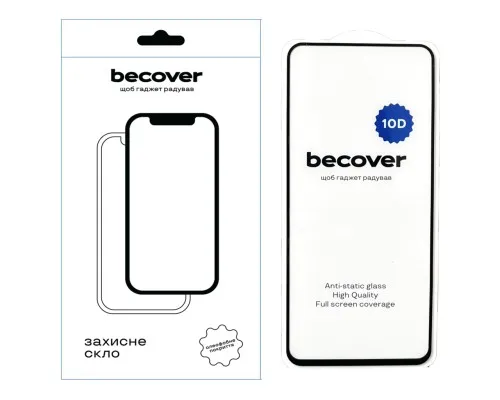 Скло захисне BeCover Xiaomi Redmi 13 10D Black (711516)