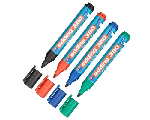 Набор маркеров Edding Flipchart e-380 1,5-3 мм, round tip, SET 4colors (blister PV (380/4/BL)