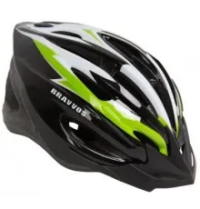 Шлем Velotrade HEL126 черно-бело-салатовый L (HEAD-004)