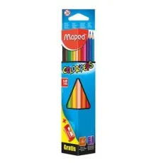 Карандаши цветные Maped Color Peps Classic 12 цветов + точилка (MP.183213)
