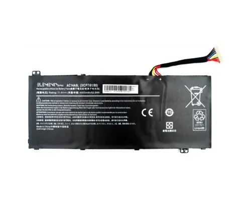 Аккумулятор для ноутбука Acer AC14A8L, 4605mAh (52.5Wh), 3cell, 11.4V, Li-ion (A47257)