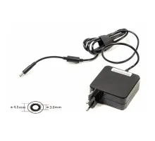 Блок живлення до ноутбуку PowerPlant DELL 220V, 19.5V 65W 3.34A (4.5*3.0) wall mount (WM-DL65G4530)
