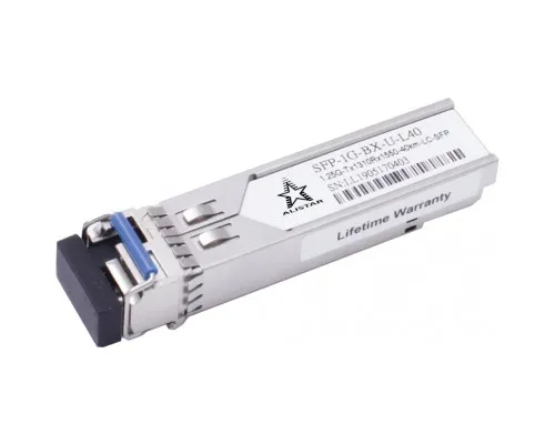 Модуль SFP Alistar Модуль SFP 1000BASE-BX 1SM WDM LC 40KM TX1310/RX1550nm DDM (SFP-1G-BX-U-L40)