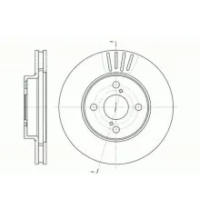 Гальмівний диск REMSA 6742.10