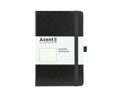 Книга записна Axent Partner 125х195 мм без лініюванням 96 аркушів Чорна (8307-01-A)
