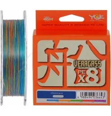 Шнур YGK Veragass Fune X8 150m Multi Color 1.5/0.205mm 30lb/12.5kg (5545.02.64)