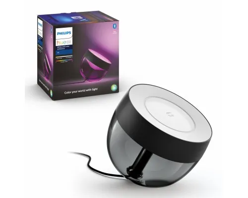 Настольная лампа Philips Hue Iris, Color, BT, DIM, чорна (929002376201)