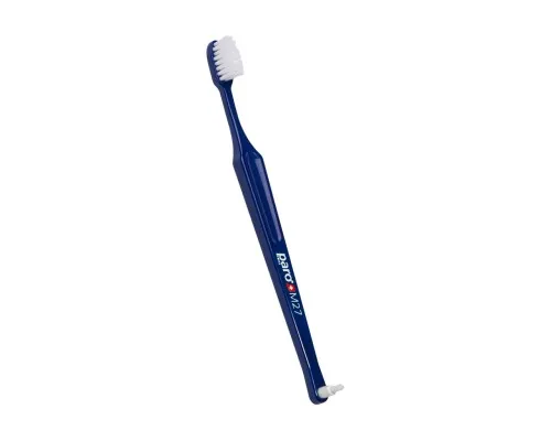 Дитяча зубна щітка Paro Swiss M27 середньої жорсткості, Синя (7610458007440-dark blue)