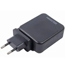 Зарядное устройство Maxxter 1USB-A + 2USB-C (PD 65W+PD 18W + QC 3.0) (WC-PD65W-01)