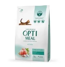 Сухой корм для кошек Optimeal для котят со вкусом курицы 4 кг (B1840901)