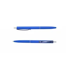 Ручка шариковая Buromax автоматическая COLOR, L2U, 1 мм, синий корпус, синие чернила (BM.8239-02)