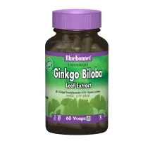 Трави Bluebonnet Nutrition Екстракт Листя Гінкго Білоби, Ginkgo Biloba Leaf Extract, 60 (BLB1362)