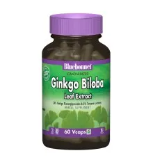 Трави Bluebonnet Nutrition Екстракт Листя Гінкго Білоби, Ginkgo Biloba Leaf Extract, 60 (BLB1362)