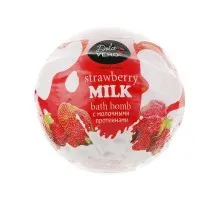 Бомбочка для ванны Dolce Vero Strawberry с протеинами молока красная 75 г (4820091146403)