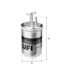 Фільтр паливний UFI 24.445.00
