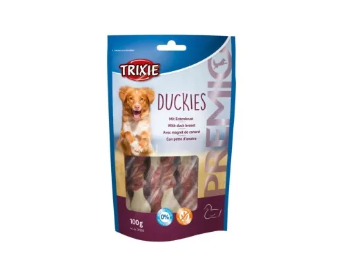 Ласощі для собак Trixie Premio Duckies качка з кальцієм 100 г (4011905315386)