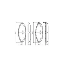Гальмівні колодки Bosch 0 986 494 684