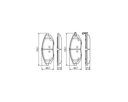 Гальмівні колодки Bosch 0 986 494 684