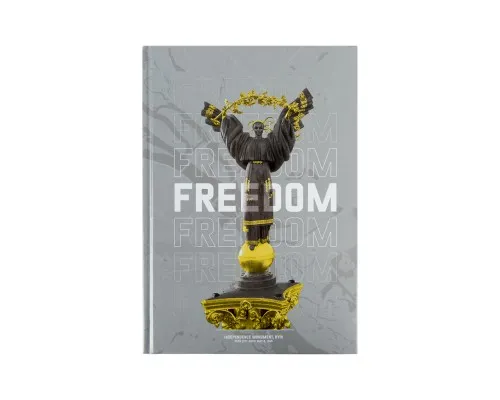 Книга записна Axent Freedom А4, 96 аркушів, клітинка, cіра (8422-550-A)