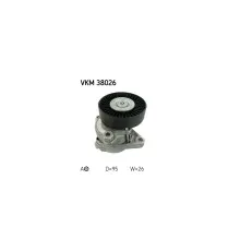 Натягувач ременя з роликом SKF VKM 38026