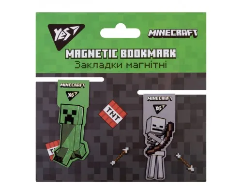 Закладки для книг Yes магнитные Minecraft, 2 шт (707828)