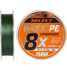 Шнур Select Basic PE 8x 150m Dark Green 0.6/0.10mm 12lb/5.5kg (1870.31.32)