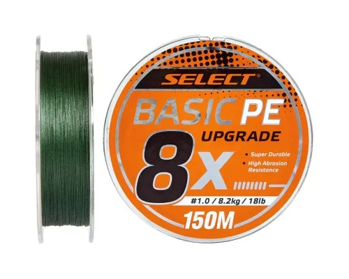 Шнур Select Basic PE 8x 150m Dark Green 0.6/0.10mm 12lb/5.5kg (1870.31.32)