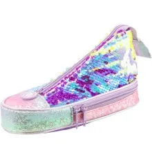Пенал Cool For School у формі кеда з паєтками 2 відділення Фіолетовий (5987-purple)