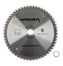 Диск пильний HAISSER по ламінату - 190х30 54 зуб. (16485)