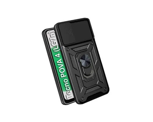 Чохол до мобільного телефона BeCover Military Tecno POVA 4 (LG7n) Black (709154)