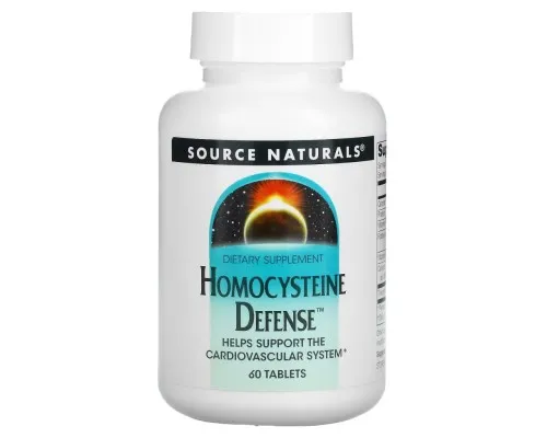 Вітамінно-мінеральний комплекс Source Naturals Захист від гомоцистеїну, Homocysteine Defense, 60 таблеток (SN1038)