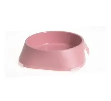 Посуд для собак Fiboo Миска з антиковзаючими накладками M рожева (FIB0108)