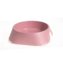 Посуда для собак Fiboo Миска с антискользящими накладками M розовая (FIB0108)
