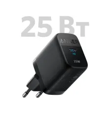 Зарядний пристрій Anker PowerPort 312 - 25W USB-C Black (A2642G11)