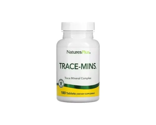 Минералы Natures Plus Комплекс микроэлементов, Trace-Mins, Trace Mineral Complex, 180 таблет (NAP-03560)