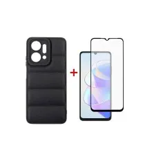 Чохол до мобільного телефона Dengos Kit for Honor x7a case + glass (Black) (DG-KM-55)