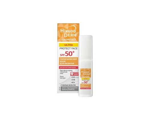 Засіб від засмаги Hirudo Derm Hirudo Derm Sun Protect Ultra Protect Face SPF 50+ Сонцезахисний крем для обличчя 50 мл (4820160038547)