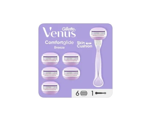 Бритва Gillette Venus ComfortGlide Breeze с 6 сменными картриджами (8006540854860)