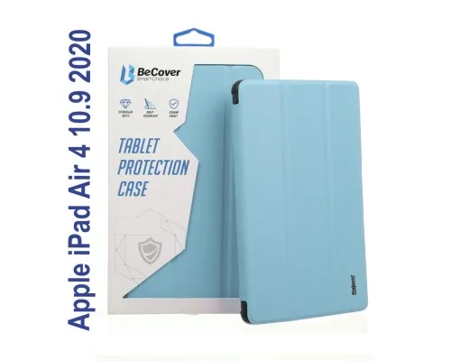 Чехол для планшета BeCover Tri Fold Hard TPU Apple iPad Air 4 10.9 2020/2022 Light Blue (706752) (706752)