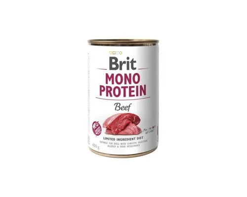 Влажный корм для собак Brit Care Mono Protein Beef с говядиной (8595602555338)