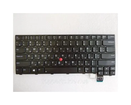 Клавіатура ноутбука Lenovo ThinkPad T460/T460P черн.с черн.рамк/с ТП/с подсв.UA/RU/US (A43476)