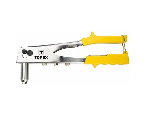 Заклепувальник Topex для заклепок алюминиевых 2.4, 3.2, 4.0, 4.8 мм (43E707)