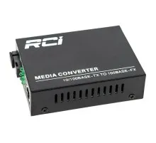 Медіаконвертер RCI 100M, 20km, SC, RJ45, Tx 1550nm, standart size metal case (RCI902W-FE-20-R)