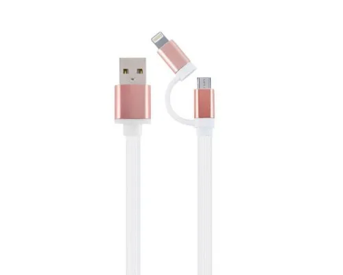 Дата кабель USB 2.0 AM to Lightning/Micro 1.0m Cablexpert (CC-USB2-AM8PmB-1M-PK)
